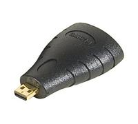 exertis Connect - High speed - adaptateur HDMI - HDMI femelle pour HDMI micro mâle - noir