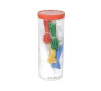 exertis Connect - Kit d'attaches de câble - 9.8 cm - blanc, bleu, rouge, vert, or