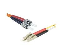 exertis Connect LWL - Cordon de raccordement - LC multi-mode (M) pour ST multi-mode (M) - 1 m - 2 mm - fibre optique - duplex - 62,5 / 125 microns -
