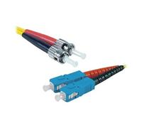 exertis Connect LWL - Cordon de raccordement - mode unique LC (M) pour mode unique ST (M) - 1 m - 2 mm - fibre optique - duplex - 9 / 125 micromètres