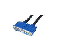 exertis Connect Premium - Rallonge de câble VGA - HD-15 (VGA) (M) pour HD-15 (VGA) (F) - 5 m - vis moletées - noir