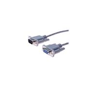exertis Connect - Rallonge de câble série - DB-9 (M) pour DB-9 (F) - moulé - gris