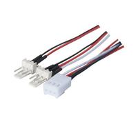 exertis Connect - Répartiteur d'alimentation de ventilateur - connecteur de ventilateur à 3 broches (F) pour connecteur de ventilateur à 3 broches