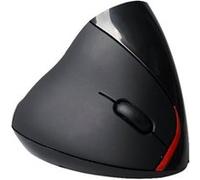 Exertis Connect - Souris verticale - ergonomique - optique - 5 boutons - sans fil - 2.4 GHz - récepteur sans fil USB - noir G