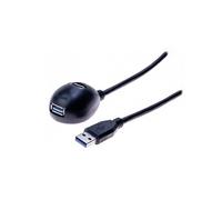 exertis Connect - Station d'accueil USB - USB type A (M) pour USB type A (F) - 1.5 m - noir