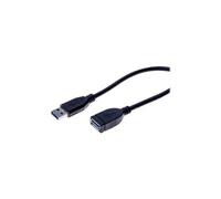 exertis Connect USB 3.0 SuperSpeed Cable - Rallonge de câble USB - USB type A (M) pour USB type A (F) - USB 3.0 - 3 m - noir