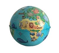 EXERZ 10CM Mini Globe (Animal Sauvage), avec Tirelire Intégré - Carte en Anglais