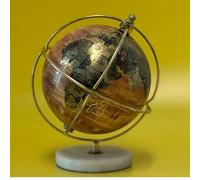 EXERZ 13cm Globe en Anglais décoratif (base marbel)