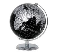 EXERZ 14 cm mini globe terrestre noir rotatif de bureau globe