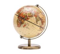 Exerz 14cm Globe Terrestre Carte Anglaise Mini Globe Antique Bronze
