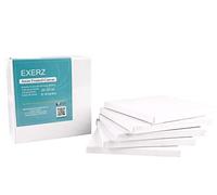 EXERZ 20x20cm Toiles pré-étirées 5 pièces - 1,7cm D'épaisseur Toiles à Peindre Encadrées/ 280GSM/ 100% Coton/Triplement Apprêtée/Sans Acide/Grain Moyen/ - Peinture à Huile/Gouache/Acrylique