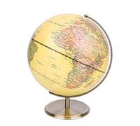 Exerz 30 cm Globe Antique terrestre avec bronze métal Arc et socle vintage