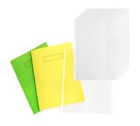 EXERZ A4 Protège-cahiers 10pcs - transparentes résistantes à l'eau - Vestes de protection à enfiler pour ordinateur portable, manchon en PP - Extraordinairement ferme et solide