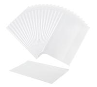 EXERZ A4 protège-cahiers d'exercices 20pcs, transparents, résistants à l'eau, vestes de protection à enfiler pour ordinateur portable, pochette de livre, en polypropylène (A4 x 20)