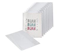 EXERZ A5 Couver-livre de cahier d'exercices transparent,10pcs résistant à l'eau - Vestes de protection à enfiler pour ordinateur portable, pochette en PVC (lot de 10)