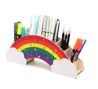 EXERZ arc en ciel crayon support organiseur de bureau avec 50 Star