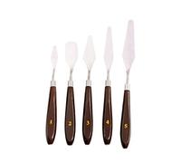 EXERZ Ensemble De Couteaux À Palette, 5 Pièces, Acier Inoxydable. Spatule, Grattoir. Fourniture D’art, Accessoires Pour Peinture À L’huile Et À L’acrylique, Mélange De Couleurs, Prémélange Aquarelles.
