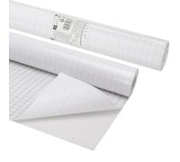 EXERZ Film de protection autocollant pour livre d'exercices, cahiers, fabrication d'étiquettes, en polypropylène, solide et solide, transparent - 33 cm x 5 m