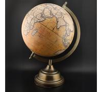 EXERZ Globe antique de 20 cm avec base en métal, globe décoratif artisanal SI-7047 (20 cm)