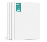EXERZ Lot de 4 Toiles Tendues 60x80 cm, 100% Coton, Triple Enduction