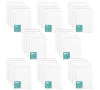 Exerz Lot de 40 toiles tendues vierges 100 % coton 30 x 40 cm 1,7 cm 100 % coton triple apprêt/sans acide/grain moyen - Acrylique et huile