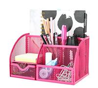 EXERZ Organisateur de Bureau/Papeterie Organizer/Pot à Stylo/Bureau Ranger/Multifonctions Organisateur EX348 (Rose)