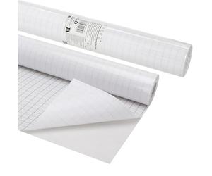 EXERZ Rouleau de couverture de livre auto-adhésif 33 cm x 5 m - Film en plastique transparent et imperméable à dos adhésif pour cahiers d'exercices, carnets, création d'étiquettes, loisirs créatifs et