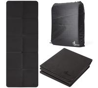 EXERZ Tapis De Yoga Pliable Avec Sac De Transport - Portable, Antidérapant - Entraînements En Voyage Et À La Maison