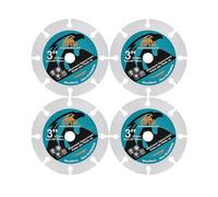 EXFEIN Disque à découper le bois en carbure 75mm 4 pièces pour meuleuse d'angle Disque à découper le bois, le bois avec clous, le stratifié, le tuyau en caoutchouc, le plastique, le plâtre