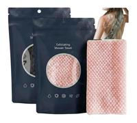 Exfolia Serviette de Douche Exfoliante, Exfolie en profondeur, Dites adieu aux pores obstrués (Noir+Rose)