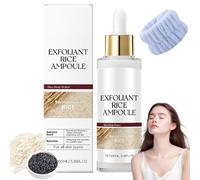 Exfoliant Au Riz Noir Et Blanc, Duo D'ampoules De Riz, Ampoule De Riz Blanc, Solution Exfoliante Au Riz Noir, Shot De Peeling Au Riz, Hydratant Et Réduisant Les Pores Pour Le Visage (BLANC)