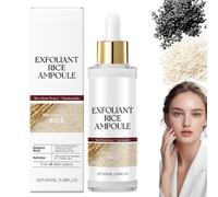 Exfoliant Au Riz Noir Et Blanc, Duo D'ampoules De Riz, Solution Exfoliante, Exfoliant Visage Au Riz Blanc Et Noir, Hydratant Et Réducteur De Pores (Riz blanc)