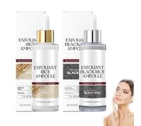 Exfoliant Au Riz Noir Et Blanc, SéRum Hydratant Pour Une Peau Lisse, Gommage Doux Exfoliant Visage Et Corps à L'Extrait De Riz, éLimine Les Peaux Mortes En Douceur Pour Tous Types De Peau (1 SATZ)