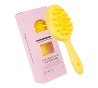Exfoliant doux pour le corps avec manche long masseur de cuir chevelu pour cheveux 2 en 1 brosse de bain et shampooing pour femmes hommes cadeaux gommage pour le corps en silicone