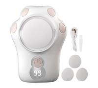 Exfoliant électrique 3 vitesses réglables, batterie 1000 mAh, avec câble USB, outil de pédicure spa pour enlever les peaux mortes et prendre soin de la peau (blanc)