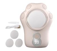 Exfoliant électrique 3 vitesses réglables, batterie 1000 mAh, avec câble USB, outil de pédicure spa pour enlever les peaux mortes et prendre soin de la peau (rose)