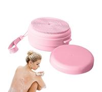 exfoliant en silicone pour le corps - Brosse de douche compacte, accessoire léger 2 en 1 avec distributeur de savon pour hygiène quotidienne, spa et voyage