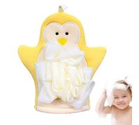 exfoliant pour le corps, de toilette en forme de pour le corps - Serviette élastique riche et moussante - Milieu de douche doux pour la peau pour apaiser et nettoyer votre peau