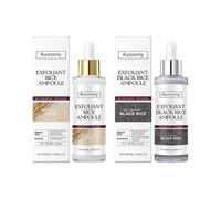 Exfoliant revitalisant au riz noir blanc, gommage doux exfoliant pour le visage le corps, élimine les cellules mortes la peau, hydrate nourrit pour un éclat sain, pour toutes les peaux