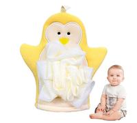 Exfoliateur central de douche, gants exfoliants pour le corps, gants de gommage à la main mignons de dessin animé | Milieu de douche élastique, serviette riche et moussante, Loofah - pour dortoir pour