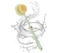 Exfoliateur de dos pour douche, brosse corporelle avec manche long, médiators haute densité double face pour nettoyage en profondeur homme adolescent voyage