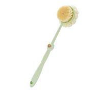 Exfoliateur de dos pour douche, brosse de bain avec manche long, pointes haute densité double face pour gommage nettoyage en profondeur homme adolescent