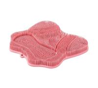 Exfoliateur de pieds pour sol de douche - Tapis exfoliant en silicone avec ventouses antidérapantes - Accessoire de massage manuel pour salle de bain