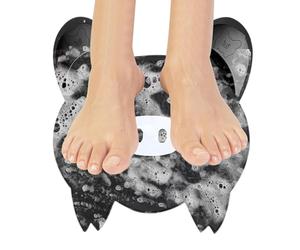 Exfoliateur pour pieds de douche pour sol | Nettoyant pour pieds pour douche | Brosse antidérapante avec trame et ventouses pour séchage rapide pour retrait de callosités monté au mur pour salle de