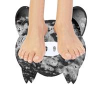 Exfoliateur pour pieds en silicone sous la douche avec ventouses et ventouses pour éliminer rapidement les callosités, brosse de séchage rapide adhésive antidérapante pour soins des personnes âgées