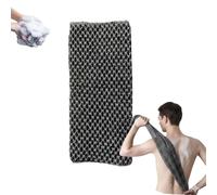 Exfoliating Bath Towel - Natural Bamboo Fiber Scrub Gloves for Gentle Body Exfoliation