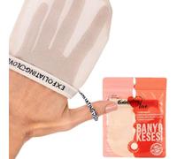 Exfoliating Love Gants de nettoyage et d'exfoliation pour le corps et le visage, peler doucement avec un faux dissolvant de bronzage, hammam et spa, doux pour votre peau, pour (types de peau sèche)