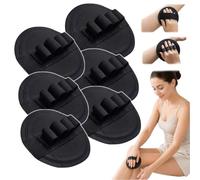 Exfoliating Pads and Bath Scrubber Glove, Gentle No Pain Exfoliating Body Scrubber for Shower Bathing, Reusable Elastic Finger Loop Wash Cloths，A*6
