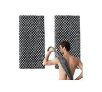 Exfoliating Shower Towel Natural bamboo charcoal fibre exfoliating gloves, gently remove dead skin cells from the body (2 Pieces)