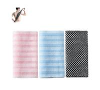 Exfoliating Shower Towel, Scrub Cloth For Body Cleaning, Soft and Durable Wash Cloth Body Towel For Deep Cleaning, Extra Long Body Scrub Cloth Men's Women's (3PCS)